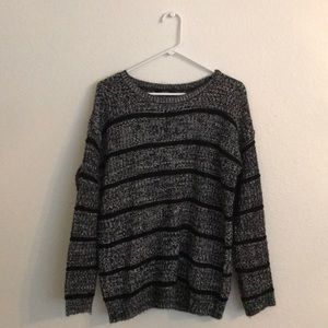 striped oversized sweater